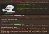 : Anonymous (ID: aWMoV88X 09/16/26(Wed)12:26:42 No.542728839 1.23 MB PNG >coworker baked a cake >"wow, you'd make a great wife someday" >didn't even eat the cake, only said it to be nice >get called into hr Anonymous (ID: SYhfO+WN Lol nice melty p---- >>542729449 # 09/16/26(Wed)12:29:51 No.542728995 : Anonymous (ID: eGSNafdn) >>542728839 (OP) # 09/16/26(Wed)12:30:30 No.542729036 most women don't believe they will get married (so what you said is presumptuous, almost discriminatory) while planning their whole life around getting married and having kids at 40
