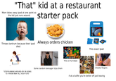 "That" kid at a restaurant Mom takes away ipad at one point so the kid just runs around starter pack Throws tantrum because their ipad Always orders chicken died 444 gettyimages "STOP RUNNING AROUND OR I'M GOING TO THROW AWAY ALL YOUR TOYS" Some random teenager trips them BRAINROT ブレインロット This on full blast This exact Ipad Cheeto fingers if at a buffet you're better off just leaving