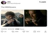 ellie @smeunholywar The HIGHtowers . 1:02 PM 6/22/26 219K Views 24 1999 1800 X.com 12K 403 ↑