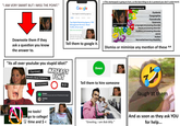 "I AM VERY SMART BUT I MISS THE POINT." WEB Google Best digital marketing agency IMAGES VIDEOS NEWS >>This starterpack is going to hurt, so the best thing to do is pretend you don't understand. LEARNING DISABILITIES Dyslexia Dysgraphia Dyscalculia Dyspraxia Top Digital Marketing Agency | PPC Management Services | Boost Traffic, Drive Leads Am I allowed to ask? [Ad] www.example.c Get more from your digi Downvote them if they ask a question you know the answer to. with Vital. Full-service di focused on results. PPC, Wwwwould I deceive you? Tell them to google it. you know these exist right? 90 SHOO Language processing disorder Visual processing disorder Auditory processing disorder ADHD Autism Nonverbal learning disability Dismiss or miminize any mention of these ^^ "Its all over youtube you stupid idiot!" I Survived... MRBEAST World's Most Extreme... F FONT Why would I deceive you? *SHOCKING* fiverr fiverr Tell them to hire someone 8:01 Designer How much do you want me to Photoshop the image? YouTuber yes. "You are smarter and faster right?" RIGHT? A no tools! you: go to college! 6 time and $< Wir would I deceive you? STUDENT DEBT 70OLK 100 0008679 Why would I deceive you? 少 laugh at them Why would I deceive you? h "Greeting, i am Bob Billy." And as soon as they ask YOU for help...