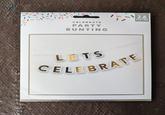 CELEBRATE PARTY BUNTING 1-12.6 I METRE LETS CELEBRATE
