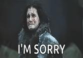 I'M SORRY