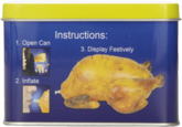 Instructions: 1. Open Can 3. Display Festively 2. Inflate