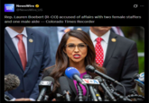 NewsWire NEWS WIRE @NewsWire_US Rep. Lauren Boebert (R-CO) accused of affairs with two female staffers and one male aide - Colorado Times Recorder VOA abc