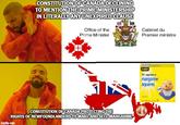 CONSTITUTION OF CANADA DECLINING TO MENTION THE PRIME MINISTERSHIP IN LITERALLY ANY UNEXPIRED CLAUSE Office of the Prime Minister Cabinet du Premier ministre CONSTITUTION OF CANADA PROTECTING THE RIGHTS OF NEWFOUNDLANDERS TO MAKE AND SELL MARGARINE imgflip.com попаме 75% vegetable oi margarine squares Simple