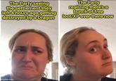 The Party seeing the settlement they left 4 hours ago getting destroyed by a Dragon The Party realizing there's a bunch of free loot/XP over there now imgflip.com