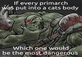 If every primarch was put into a cats body Which one would be the most dangerous imgflip.com