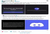 Exella ! @errorexella Follow Discord I am 26 years old and I am turning 27 in a week WHAT IS THE MEANING OF THIS Sorry, you're not old enough to view this age-restricted channel You need to be 18 or older in order to view age-restricted channels on Discord. View our help article on age verification. You do not have access to this age-restricted server You must be over legal age in order to view age-restricted servers. Learn more about our age verification process here. Go Back Zach Bussey M @zachbussey Tomorrow, Discord will place everyone into an age group using account signals. They claim 90% of users won't have to confirm their age. They are also introducing new verification methods if you do need to verify that you are an adult, including Credit Cards and App Stores. • More than 90% of you won't be asked to confirm your age. Since our last post about teen safety, we've had to launch age assurance solutions in more places, including Texas and Brazil. Laws requiring age assurance are expanding around the world. Rather than waiting to be told how to do it, we're launching our own privacy-preserving approach: one that reflects your feedback. . You can check your age group status at User Settings > Account Status. We've estimated your age group automatically from account signals like how long your account has existed or the kinds of servers you're a part of. We don't look at your messages, calls, or other content. We're launching this over the course of this week, so it may take a few days to reach your att reach your account. . If you're in the adult age group (18+), nothing changes. If you're in the teen age group (13-17), you can keep messaging friends, joining voice calls, and participating in non-age- restricted s servers, but with additional safety protections that block age-restricted content, spaces, and settings. Otherwise, Discord works the same. More on this below. restric We've added several new ways to confirm your age, including some that don't require an ID or selfie (including credit cards). If you're an adult but weren't automatically placed in the adult age group, you can confirm your age group at any time by going to User Settings > Account Status. More on the new options below. 8:45 PM Sep 23, 2026 13.4K 8 Reply Copy link to post Read 249 replies