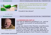 : Anonymous OX61 09/27/26(Sun)22:54:06 No.748599159 >All of /v/ is teleported into Super Mario Sunshine and has to 100% the game >Real-world human limits apply Could it be done? 41 KB JPG : Anonymous 8 KB JPG 09/27/26(Sun)23:02:59 No.748599509 >>748599159 (OP) # Are we in Mario's position? I.e., we've ALL been accused of polluting the island? I say we storm the Pianta courthouse, lynch that big-nosed judge, kill any Pianta cops that get in our way, and leave on a boat. It's not like Bowser is actually going to hurt Peach, my plan. isn't even immoral.