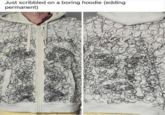 Just scribbled on a boring hoodie (edding permanent)
