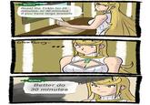 Mythra Roast the Tirkin for 25 minutes, or 30 minutes if you have large breasts Ghost Factory- Mythra Better do 30 minutes