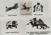 silamynlab omaltav sams& ob ja jop Lybal sb sinsibnsion Ac AWAYMA YOA OM say I vest sh col sb oll bebba biol ob asjid asl obeys wildid al ob v gl Casa Baratheon CASA STARK CASA ARRYN vil romma b yob oheem brad 2 CASA LANNISTER W moga dails YESH R LA ANTIGUA DINASTÍA CASA TARGARYEN
