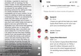 Hi Amber, I wanted to reach out privately with an apology for the video I made. It was disgraceful and completely unnecessary, and there is no excuse for me yelling at and berating someone for asking for help in a s----- situation that was completely out of your control. I'm so sorry for adding to what was already a distressing time, I'm so ashamed for most only the video, but also for being so disgustingly out of touch. I was sent your video today and was so glad to see your gofundme has exploded, but I also know that getting attention online can be scary and overwhelming, especially when you never asked for it in the first place. I've spent the last few days reading stories from real people about what it's actually like losing a job without notice and also learning about the journey to find a new one when so many people are going through the same situation. I've just donated to your gofundme, but also please know a_rebmaa here if there is anything else I can help with or do. understand You apologized in private after embarrassing me publicly. again. I genuinely wish you all the But some damage doesn't disappear just because you finally feel guilty. 59.6K 1,381 5,236 < 5:56 Fundraiser by Amber Lendof vargas: Help A... www.gofundme.com ... Please donate to share words of support. Ranbir R $5.19 hrs I hope you get all the help you need Gypsy Rose thank you for your sup- port your so amazing as well. James Charles $5,000 1 d Gypsy-Rose Blanchard $500.2 d Hi, my name is Gypsy Rose Blanchard and I am an influencer on TikTok. I have 9.3 million followers and I'm truly sorry for what happened and I'm sending many positive vibes to you.