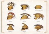 KEGELHELM c.750-700 BC HELMETS of ANCIENT GREECE ILLYRIAN c.700-350 BC EARLY CORINTHIAN c.700-600 BC LATE CORINTHIAN c.550-450 BC APULO-CORINTHIAN c.550-350 BC CHALCIDIAN c.550-350 BC PILOS c.500-300 BC PHRYGIAN c.450-150 BC BOEOTIAN c.400-150 BC