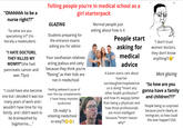 "Ohhhhhh to be a nurse right??" "So what are you specialising in?" (i'm literally a medstudent) "I HATE DOCTORS, THEY KILLED MY MOM!!!!" (she had pancreatic cancer and was 75yo) "I could have also become one but i decided it was too many years of work and i wouldn't have time for my family, and i didn't want to be brainwashed by bigpharma....." Telling people you're in medical school as a GLAZING girl starterpack Students preparing for the entrance exams asking you for advice Your southasian relatives acting jealous and catty because they think you're "flexing" as their kids are not in medschool Feeling awkward cause of over the top compliements (i have heavy imposter syndrome) Oh really? Is entering medschool so easy??(☺☺) Normal people just asking about how is it ORTH People start asking for medical advice A karen starts rant about how her son/daughter/nephew/nie ce is doing *insert any other health profession* and how it's wayyyy better than being a physician and how those professionals are more intelligent because *insert reason why* "I don't trust women doctors, they don't know anything!!!" More glazing "So how are you gonna have a family and children???" People being so surprised because you're clearly an immigrant, so how could this ever happen? (lol)