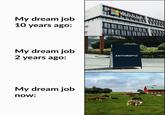 My dream job 10 years ago: Microsof My dream job 2 years ago: My dream job now: ANTHROPIC