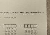 mark each. Be sure you have everything you 7. 1. 5.