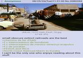 Anonymous 08/25/26(Tue)11:31:00 No.2080394 PLYMOUTHI 222 Esso JMLeb_1974_Haiti_PauP_18.jpg 97 KB JPG small obscure extinct railroads are the best >chemins de fer d'haiti >f.c interoceanico de honduras >f.c interoceanico de mexico veracruz-acapulco >f.c de yucatan >FEGUA and IRCA >North Coast Railroad Marin to Eureka I can't be the only one who enjoys reading about this stuff. 71