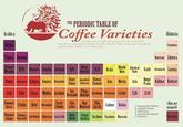 Arabica THE PERIODIC TABLE OF Coffee Varieties (Actually, cultivars. Coffee cultivars are any variety produced by horticulture or agrictulural techniques, therefore cultivated. Below are the major international cultivars. See our website for more information.) Robusta Gesha Typica Bourbon French Mission N39 Mayaguez Arusha Jackson K20 Kenya Selected Mundo SL35 Acaiá Novo Hibrido de Timor 3 Rume Amarello de Blawan 2 Canephora 2 Mauritania Liberica 1 Icatú Devamachy Laurina SL34 Pointu Semperlorens Caturra Sumatra Bergendal Sudan Botancatu Paumah Java Mocha Sáo Pluma 1 1 Arla Bogor Kallmas Kawisari Tekic Pacas Mokka Arabigo Bernando Hidalgo Garodang Chickamalgu Creole $26 Prada S228 4 Ethiopian Criollo Kent Maragogipe Harrar Pache Común Villa Blue Villa Lobos Mountain Sarchi Catimor Rasina (Not yet 4 Ethiopian Ethiopian San Ramón Sidikalang Pache Colls Sidamo Yirgacheffe Ouro Verde Catuai Garnica 1: Interspecific Hybrid 2: Original Variety 3: Subvariety 4: Intraspecific Hybrid named) Sarchimor Pacamaru Maracatu 5: Mutation Charrieriana