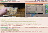 Board /pol/ - Politically Incorrect Anonymous (ID: gJr2UH1E) Britain Settings Mobile Home 10/17/26(Sat) 13:36:51 No.544497473 CHINA CN 00103409 NUTRITION SKEWERS IN A SATAY-STYLE SAUCE This pack contains 10 skewers TYPICAL VALUES Per 100g (oven cooked) Per skewer (approx. 15g) C Energy 656kJ/155kcal 98kJ/23kcal BO Fat 3.1g 0.5g of which saturates 1.3g 0.2g Rec Carbohydrate 12.8g 1.9g of which sugars 9.5g 1.4g 46061309 Fibre 0.7g 0.1g Protein 18.8g 2.8g Salt 1.07g 0.16g Produced using Chinese chicken. BEST BEFORE: See front of pack. STORAGE INFORMATION: KEEP FROZEN C BC Recy Food Freezer* Until Best Before date Star Marked* Frozen Food Compartment *** ** Until Best Before date 1 Month 1 Week of Refrigerator FREEZE ONCE DEFROSTED 1.87 MB PNG >EEEWWW, NO! >We will NOT import DISGUSTING ameriKKKan chicken into this country... >Did you KNOW that they WASH it with BLEACH???? >Anyway, Chinese mystery meat gets to be sold at ALDI. I'm not even kidding. I checked the back of the pack for cooking instructions and it said right there. Anonymous (ID: R/SBCmCJ) >>544497473 (OP) >EWWW CHINESE MEAT >BUT IMA EAT IT ANYWAY 10/17/26(Sat) 13:48:32 No.544497974 what a pointless f------ thread also you're fat i can tell by your gargantuan thumbs.