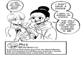 I HAD NO IDEA YOU USED SOCIAL MEDIA... I DON'T HAVE A CHOICE. I NEED TO SPREAD AN AGENDA. THE ONLY ONE THAT CAN THIRST OVER MY HUSBAND IS ME. MILK @OXPRINCESS If you think that Goku guy from the World Martial Arts Tournament is hot then you must be a weirdo and you probably have a bad taste in men.