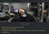 Anonymous 10/19/26(Mon) 17:12:00 No.85791320 SUPPS ER £5 SUPPS DSLAP penguinz0.png 2.31 MB PNG Goof rice >says the most obvious s--- >has s--- opinions >millions of people adopt his f------ opinions without hesitation