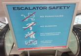 ESCALATOR SAFETY NO PUSHCHAIRS NO RUNNING NO COMPETITIVE DOG GROOMING NO HEAVY LUGGAGE PLEASE USE THE LIFTS SPancras
