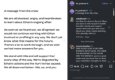 A message from the crew: We are all shocked, angry, and heartbroken to learn about Ethan's ongoing affair. As soon as we found out, we all agreed: we would not continue working with Ethan involved or profiting in any way. We don't yet know what that means for the future. There's a lot to work through, and we wish we had more answers for you. We stand with Hila and will support her every step of the way. We're disgusted by Ethan's actions and the hurt he has caused. We all deserved better: Hila, us, and you. H3 h3 podcast ❤ PODCAST H3 PODCAST h3_podcast 12h a message from the crew... mikahfox94 12h Follow *** You flew too close to the sun Ethan, you were so rich not just in wealth but with a family and support system that loved you and cared about you. what a waste watching YOU specially. Ned 2.0 8,191 likes Reply View all 19 replies amynicolesabas 5h DAN PLEASE LEAD YOUR OWN BUSINESS RIGHT NOW. YOU WERE THE BACKBONE OF THE SHOW AND YOU KNOW IT. you're a great leader and you know how to allow your crewmates' strengths to shine 90.3K 5.1K 1.7K 12 hours ago ☑ Comments on this post have been limited.