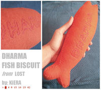 DHARMA FISH BISCUIT from LOST by: KiERA 4 8 15 16 23 42