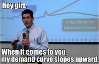 Hey girl A Roadmap for America's Future When it comes to you, my demand curve slopes upward.