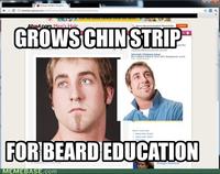 Men's Hal GROWSCHINSTRIP Hen's Halr FOR BEARDEDUCATION MEMEBASE.com