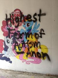 Reddit - <a href="http://www.reddit.com/r/4chan/comments/10w69k/so_someone_spray_painted_this_at_my_college_last/">So someone spray painted this at my college last night</a>