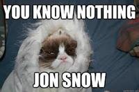 YOU KNOW NOTHING JON SNOW