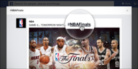 Search for people, places and things t Home #NBAFinals NBA GAME 4... TOMORROW NIGHT.. #NBAFinals AI HEAT
