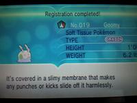 istration comple No.019 Goom TYPE HEIGHT WEIGHT in a slimy membrane that makes