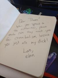 anne when you seak t the author itie, please nake ue they ert yo Canni bali sm becerse fo yo ust ate my dickl Lave oke elan