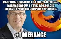MADE SMALL DONATION TO A PRO-TRADITIONAL MARRIAGE GROUP 6 YEARS AGO. FORCED TO RESIGN FROM THE COMPANY HE FOUNDED #TOLERANCE mgflip.com