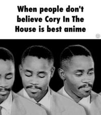 When people don't believe Cory In The House is best anime