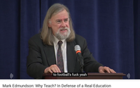 YouTube Automatic Caption Fail of "Mark Edmundson: Why Teach? In Defense of a Real Education"
https://www.youtube.com/watch?v=LtKnCbGt3bM