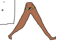 Gondola Meme Long Legs Spurdo Spärde sad looking at his socks feet HD High  Quality Online Store | Sticker