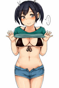 たくし上げ黒ビキニな蒼龍