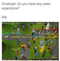 sales experience runescape know