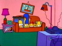 Squished couch gag