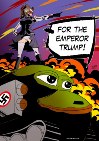 FOR THE EMPEROR TRUMP! cartoon fictional character fiction comics