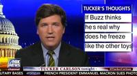 TUCKER'S THOUGHTS If Buzz thinks hes real why does he freeze like the other toys FOX EWS channel TUCKER CARLSON tonightC LITARY BASES #FOXNEWS FRENCH PRESIDENT EMMANUEL MACRON SUES PHOTO