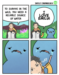 SAFELY ENDANGERED WEB TOON TO SURVIVE IN THE WILD, YOU NEED A RELIABLE SOURCE OF WATER EMILIA Af RP