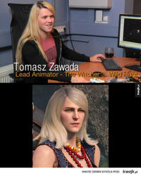 Tomasz Zawada Lead Animator Th e Witct er MINSTER ZOROWIA OSTRZEGA PRZED kwejk.pl