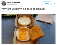 Brian Faughnan @BrianFaughnan Seguir Why are Brooklyn po' boys so popular? Traducir del ingles