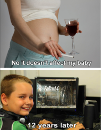 No it doesn't affect my baby 12 years later