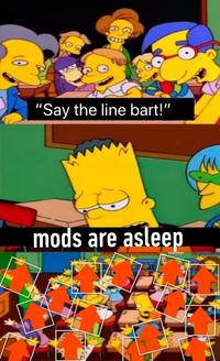 "Say the line bart!" mods are asleep